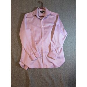 Polo Ralph Lauren Men's Lavender Woven Easy Care Button Down Shirt Sz 17(34/35)